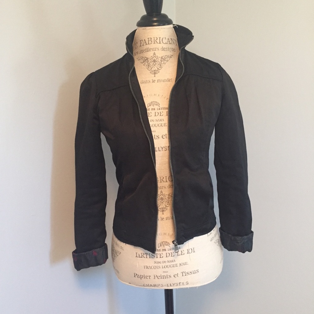 Charlotte Russe Slick Black Dress Jacket